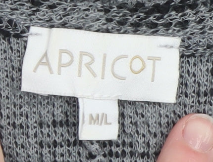 Apricot Women's Grey 3/4 Sleeve Pullover Knit Jumper M
