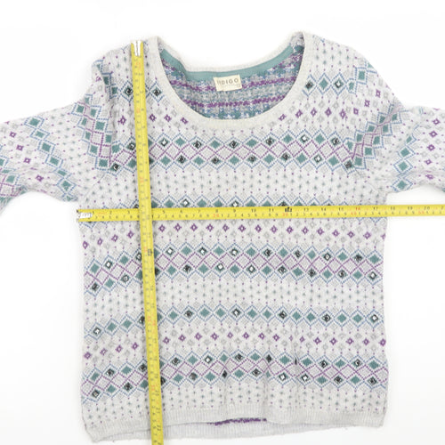 Marks and Spencer Women’s Multicoloured Fair Isle Knit Jumper Size 12