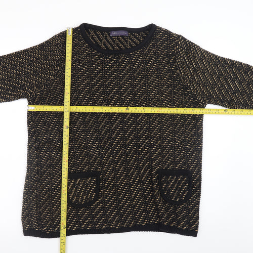 Marks and Spencer Womens Black Knit Pullover Jumper Size 16