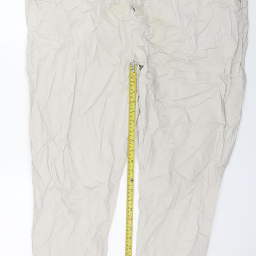 ASOS Men’s Beige Chino Trousers Size 44W 32L Regular Fit Cotton