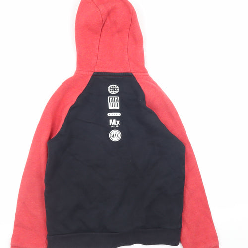 Nike Teens Red Full Zip Hoodie Air Logo Sportswear Size S 8-10yrs