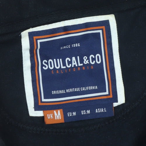 SoulCal & Co Men’s Black Full Zip Hoodie Size M