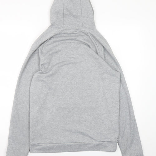 Nike Men's Grey Dri-FIT Pullover Hoodie S Regular Fit Sportswear