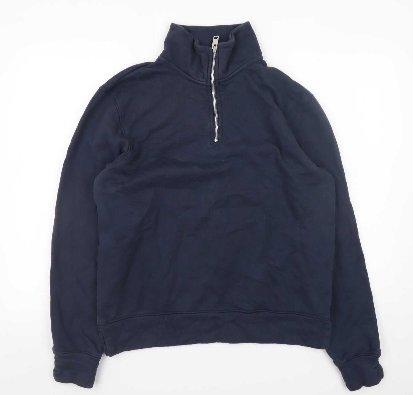 Casual Friday Men's Blue Cotton 1/2 Zip Sweatshirt Size M