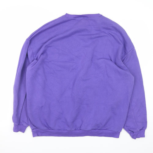 Boohoo Women’s Purple ATH-LEISURE Limited Edition Sweatshirt M