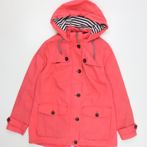 Marks and Spencer Womens Pink Hooded Parka Jacket Size 14