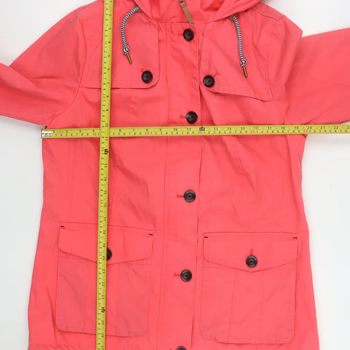 Marks and Spencer Womens Pink Hooded Parka Jacket Size 14