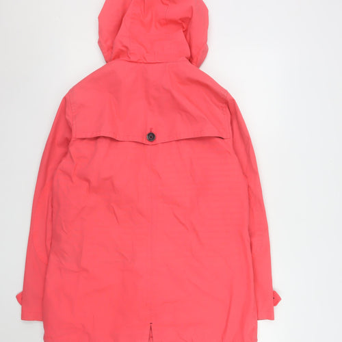 Marks and Spencer Womens Pink Hooded Parka Jacket Size 14
