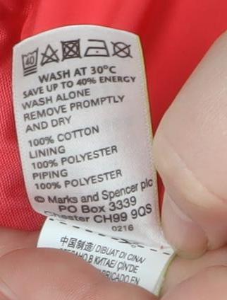 Marks and Spencer Womens Pink Hooded Parka Jacket Size 14