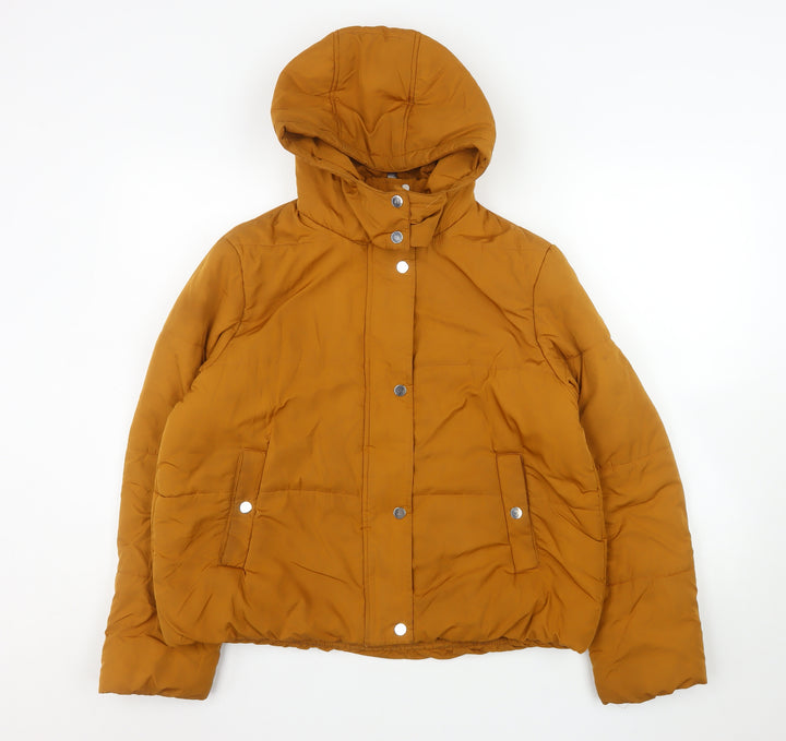 Marks and Spencer Women's Brown Hooded Puffer Jacket Size 12