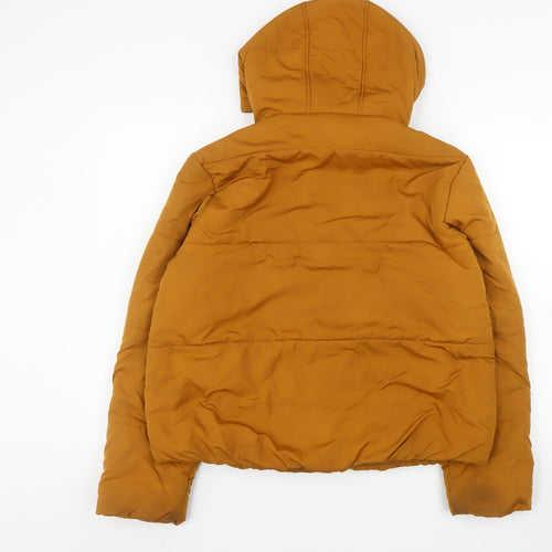 Marks and Spencer Women's Brown Hooded Puffer Jacket Size 12