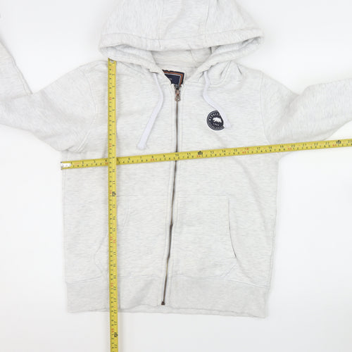 SoulCal & Co Women's Grey Zip Hoodie Jacket Size 12 Regular