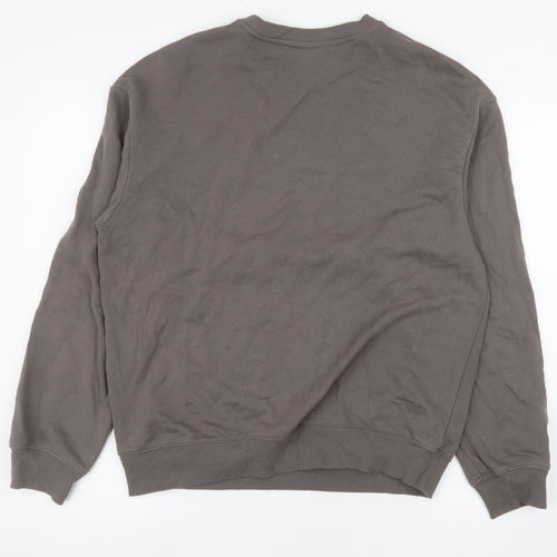H&M Men’s Brown Loose Fit Crew Neck Sweatshirt Size S