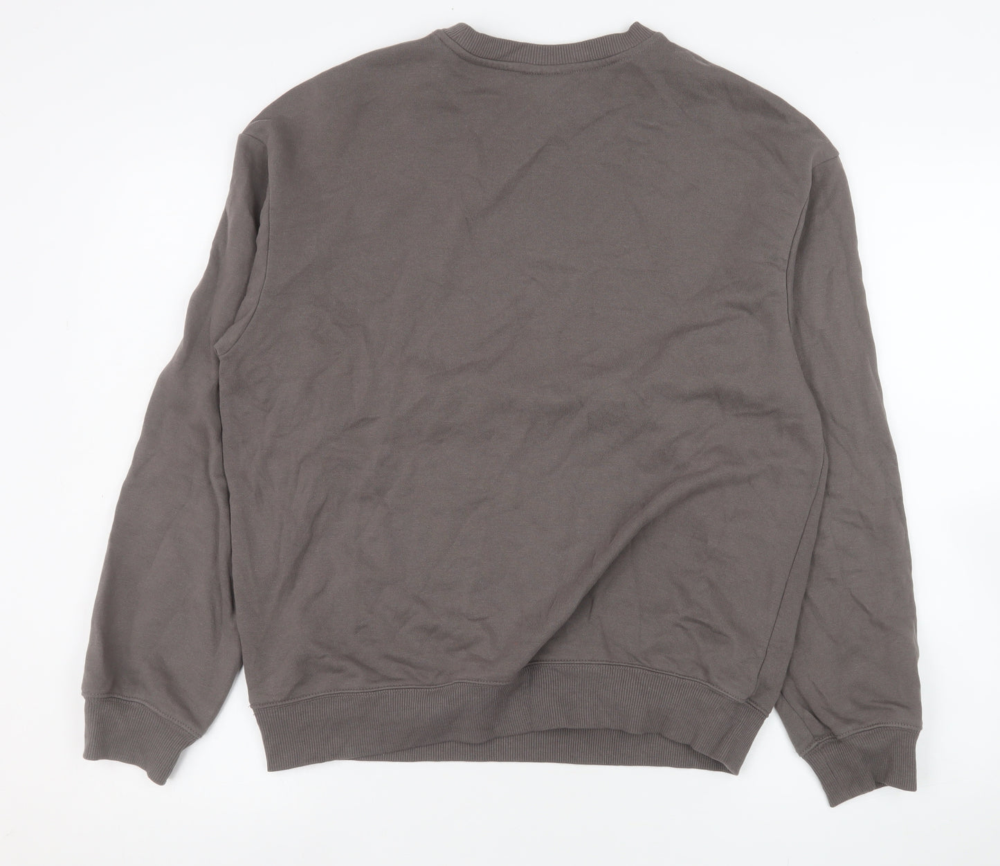 H&M Men’s Brown Loose Fit Crew Neck Sweatshirt Size S