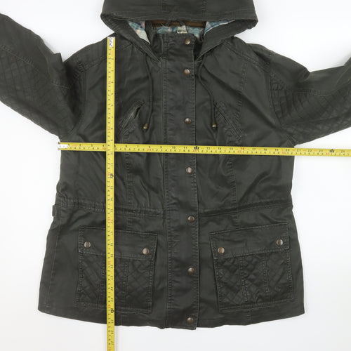 Marks and Spencer Women Forest Green Hooded Parka Jacket Size 16