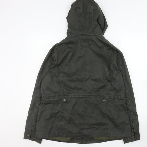 Marks and Spencer Women Forest Green Hooded Parka Jacket Size 16