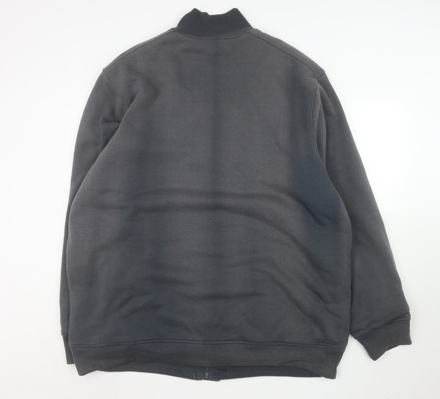 Espionage Men’s Grey 2XL Basic Jacket Full Zip Cotton Blend