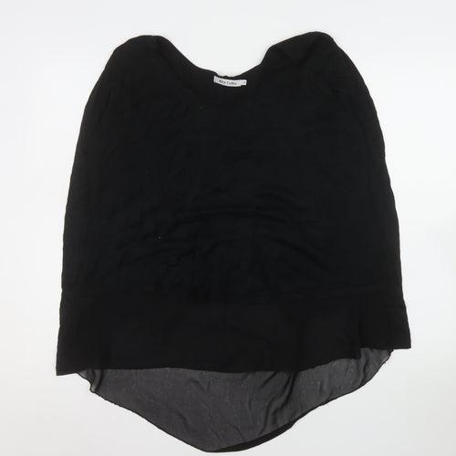 Alice Collins Women's Black Size 16 Tunic Blouse Bow Back Detail