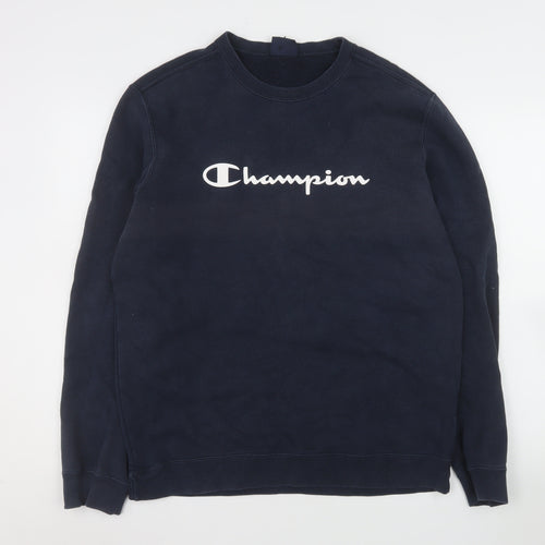 Champion Men’s Navy Blue XL Pullover Sweatshirt Crew Neck Fleece