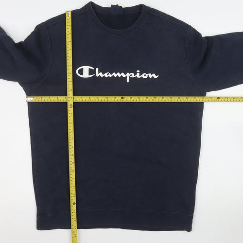 Champion Men’s Navy Blue XL Pullover Sweatshirt Crew Neck Fleece