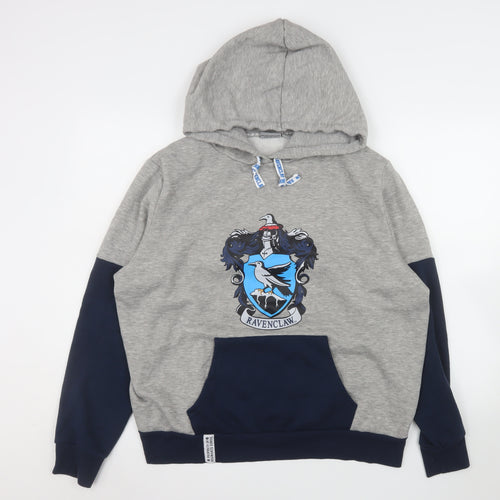 Primark Women’s Grey & Navy Ravenclaw Hoodie Size L 14-16 Pullover