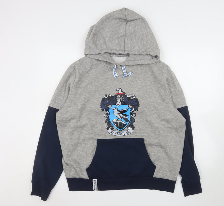 Primark Women’s Grey & Navy Ravenclaw Hoodie Size L 14-16 Pullover