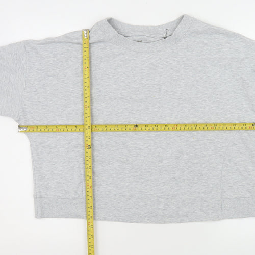Marks and Spencer Women Grey Size 16 Crew Neck Sweatshirt