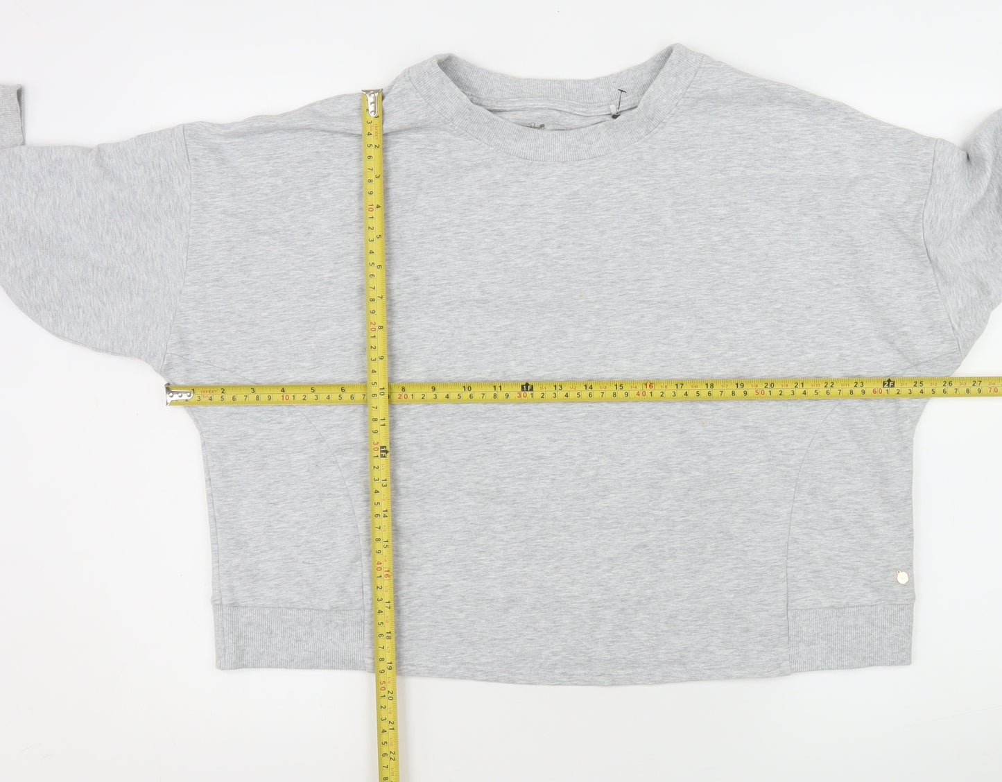 Marks and Spencer Women Grey Size 16 Crew Neck Sweatshirt