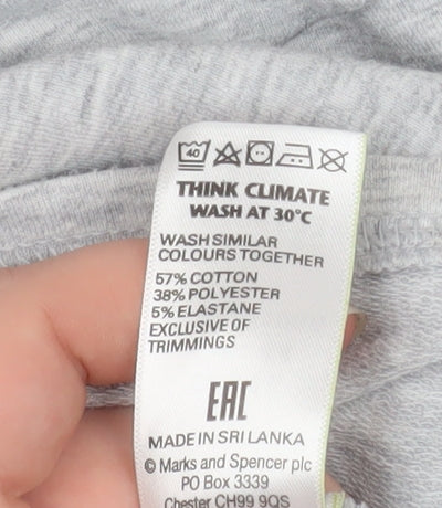 Marks and Spencer Women Grey Size 16 Crew Neck Sweatshirt