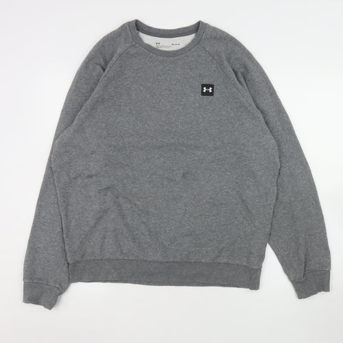 Under Armour Men's Grey Pullover Crew Neck Sweatshirt Size M