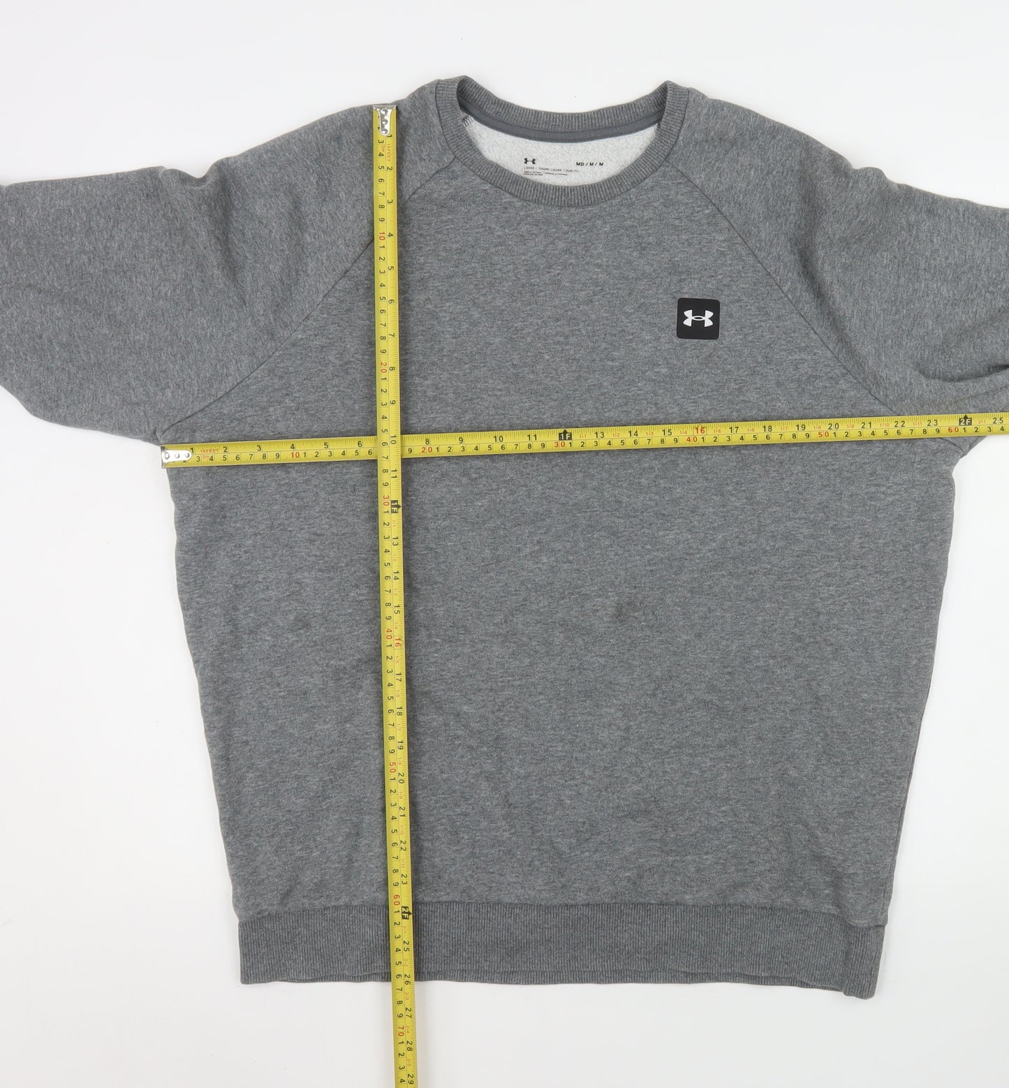 Under Armour Men's Grey Pullover Crew Neck Sweatshirt Size M