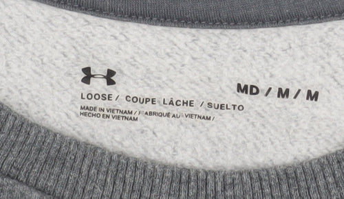 Under Armour Men's Grey Pullover Crew Neck Sweatshirt Size M