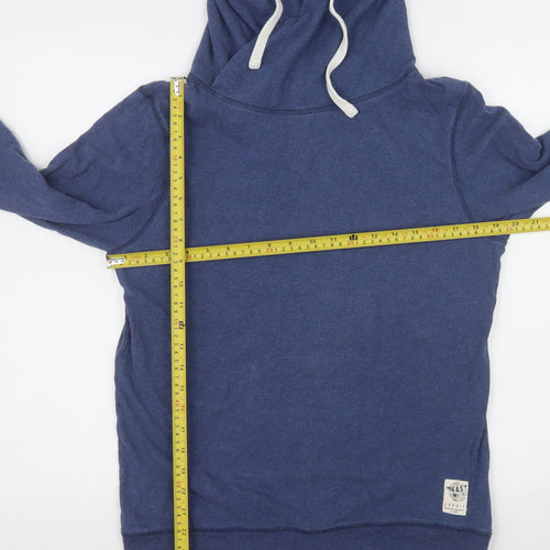Esprit Men's Blue XL Pullover High Neck Hoodie