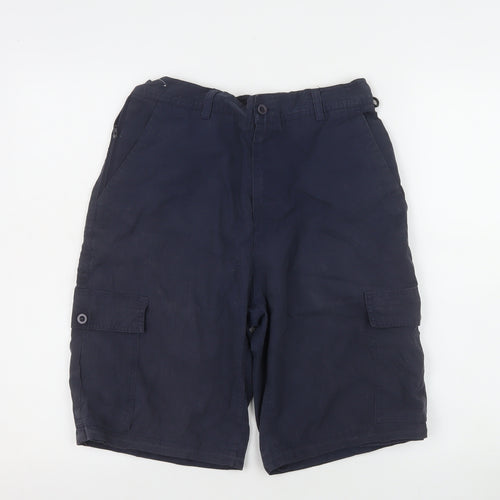ProClimate Men's Navy Cargo Shorts 30R Casual Outdoor Cotton Blend