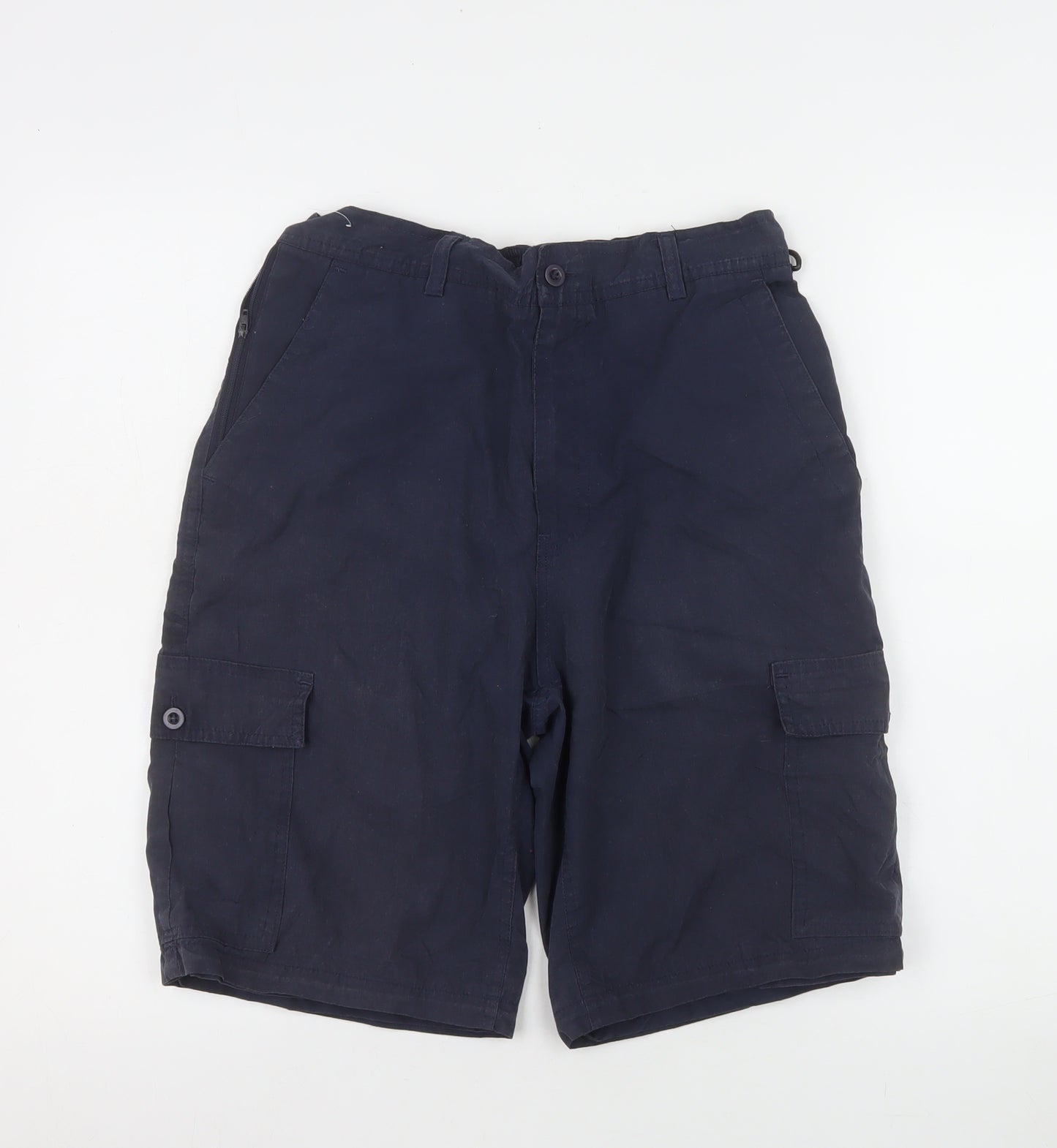 ProClimate Men's Navy Cargo Shorts 30R Casual Outdoor Cotton Blend