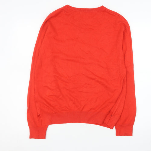 Marks and Spencer Women's Red Star Knit Jumper Size 12
