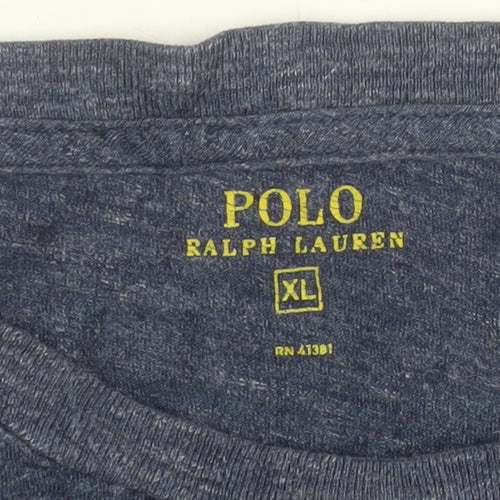 Ralph Lauren Men's Blue XL Crew Neck Cotton T-Shirt