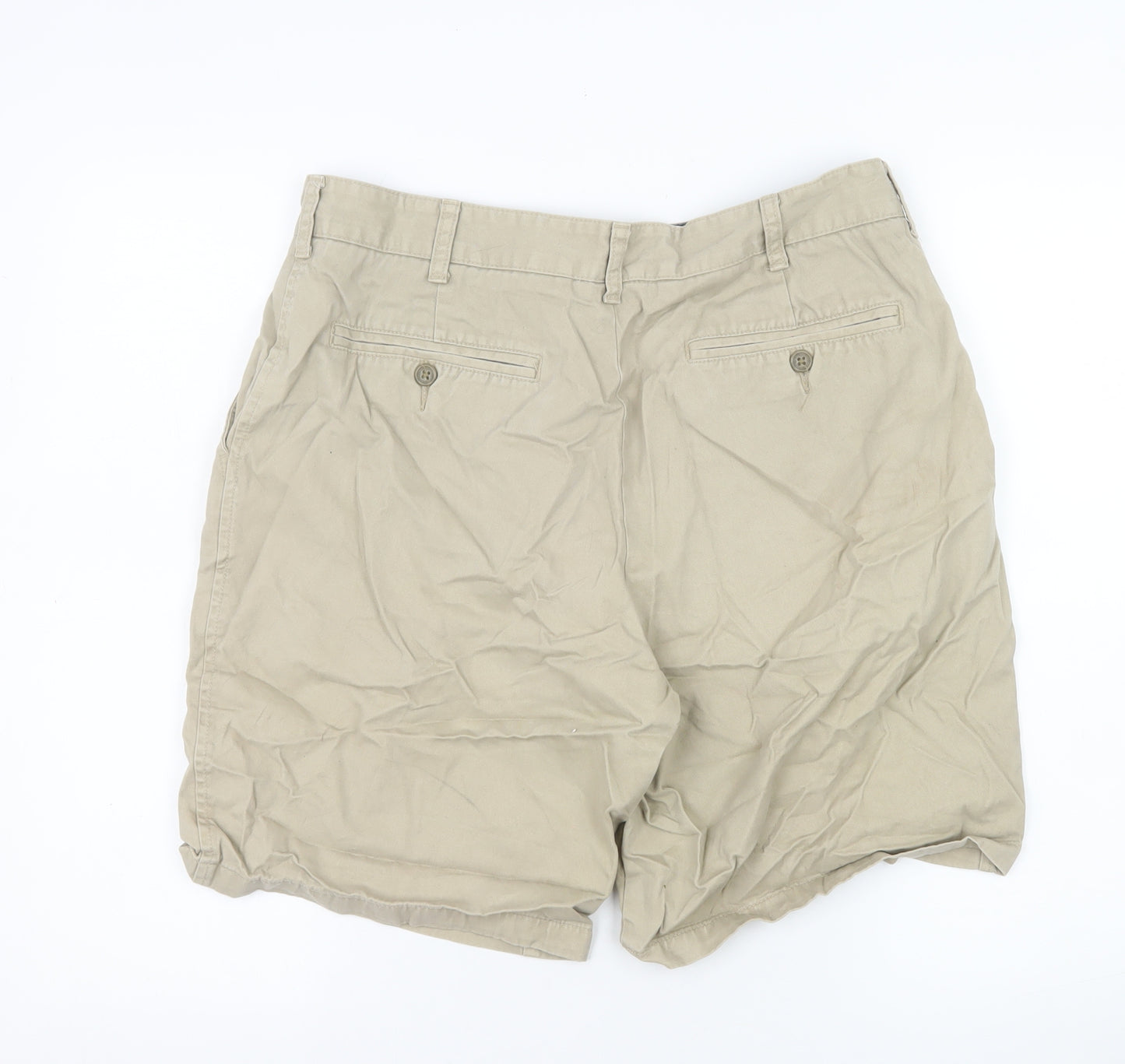 TU Men’s Beige Chino Shorts Size 34 Regular Cotton Casual