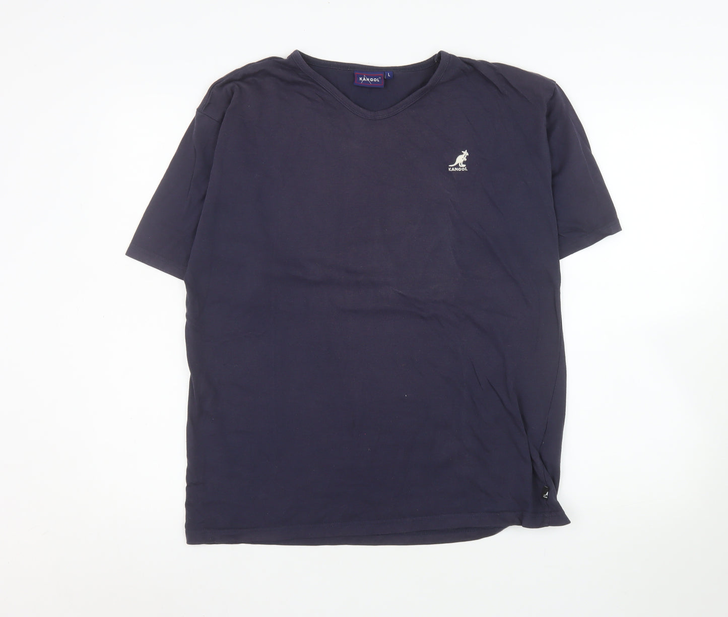 Kangol Men's Blue Short Sleeve Crew Neck T-Shirt Size L