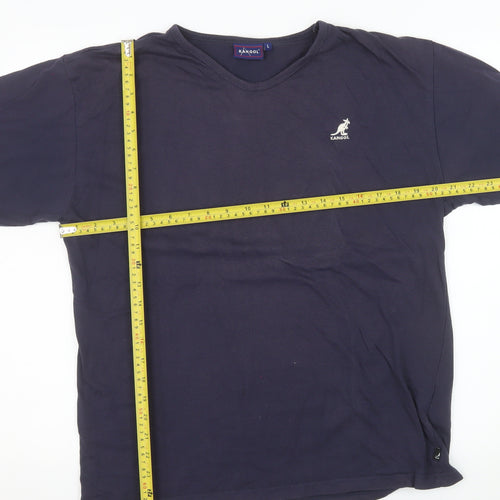 Kangol Men's Blue Short Sleeve Crew Neck T-Shirt Size L