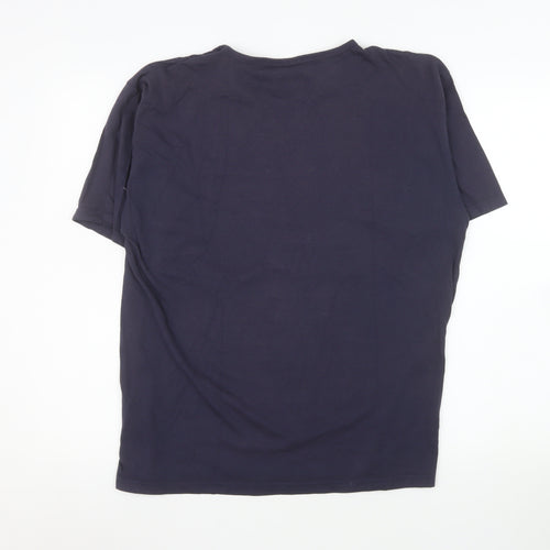 Kangol Men's Blue Short Sleeve Crew Neck T-Shirt Size L