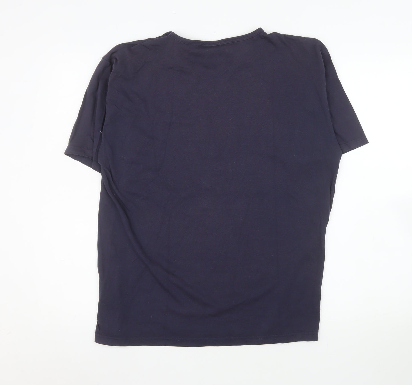 Kangol Men's Blue Short Sleeve Crew Neck T-Shirt Size L