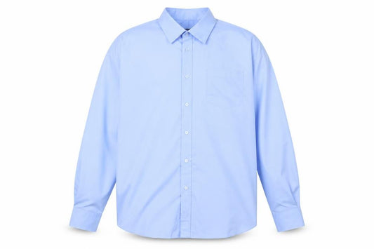 Fellini Men's Blue Non-Iron Regular Fit Long Sleeve Dress Shirt XL