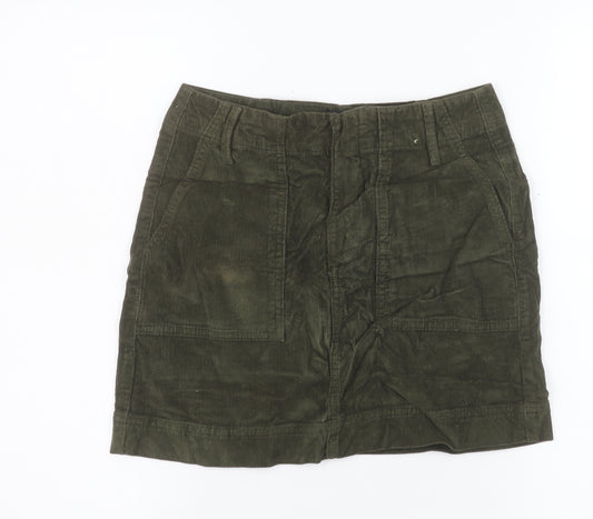BDG Urban Outfitters Womens Green Corduroy A-Line Mini Skirt XS