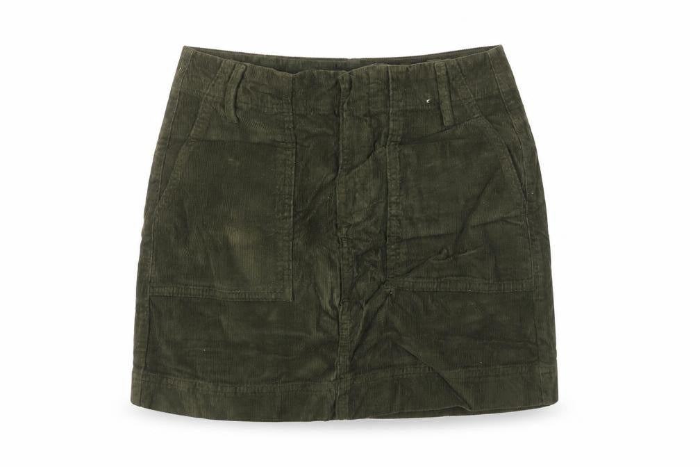 BDG Urban Outfitters Womens Green Corduroy A-Line Mini Skirt XS