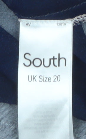 South Women’s Multicoloured Tunic Blouse Size 20 Polyester