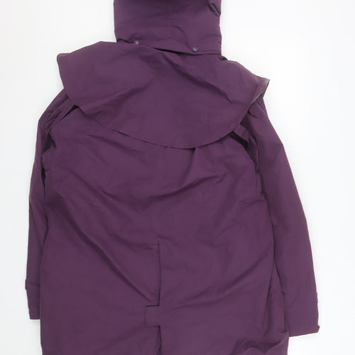 Arctic Storm Women's Purple Waterproof Hooded Rain Coat Size 12