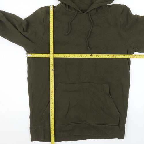 Brave Soul Men’s Green Pullover Hoodie Size M Regular Fit