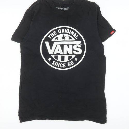 Vans Men's Black Small Classic Logo Graphic T-Shirt