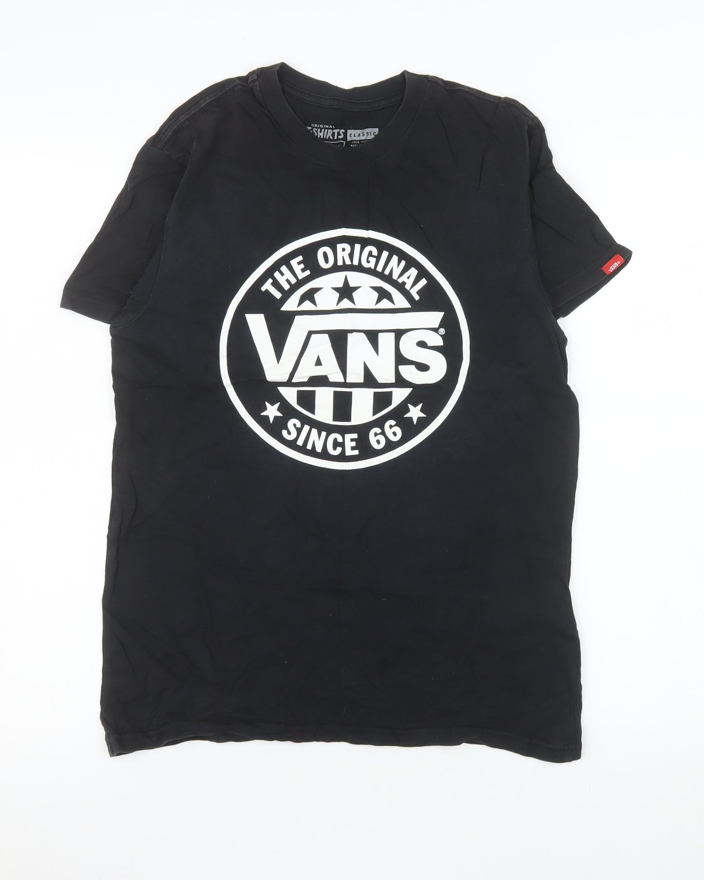 Vans Men's Black Small Classic Logo Graphic T-Shirt